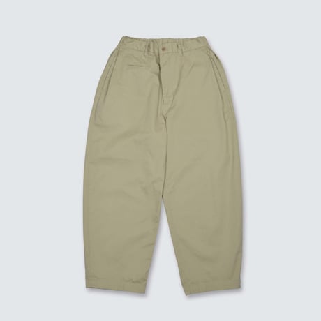 SEEP Cotton Twill Side-tuck Baggy Pants