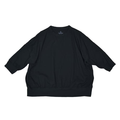 SEEP Gauze Cocoon 3/4Sleeve Crew Neck Sht.