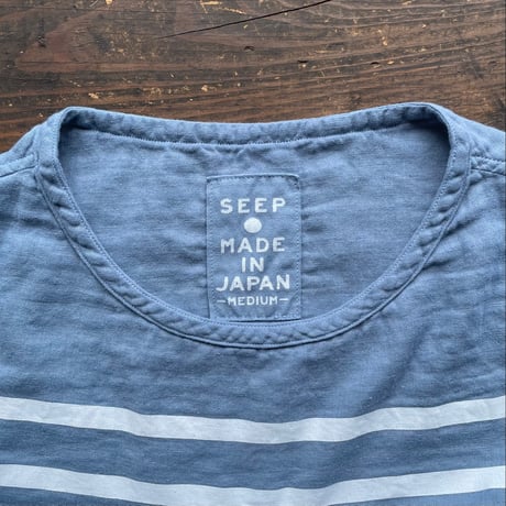 SEEP  Lady's  Gauze Border  B-Neck Sht. Piece Dyed