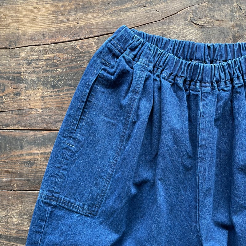 homspun 10oz デニム ギャザーパンツ | SEEP STORE