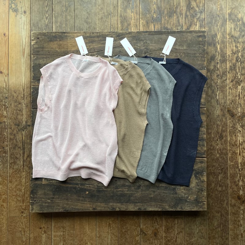 homspun リネン かのこ編みベスト | SEEP STORE