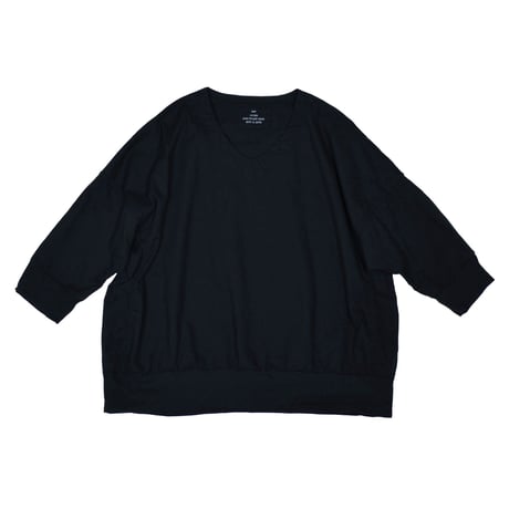 SEEP Gauze Cocoon 3/4Sleeve V-Neck Sht.