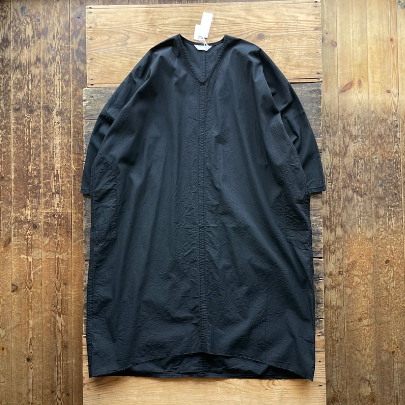 homspun C/LシャンブレーローウエストタックOP homspun ライトオンス シャンブレー プルオーバーワンピース | SEEP STORE