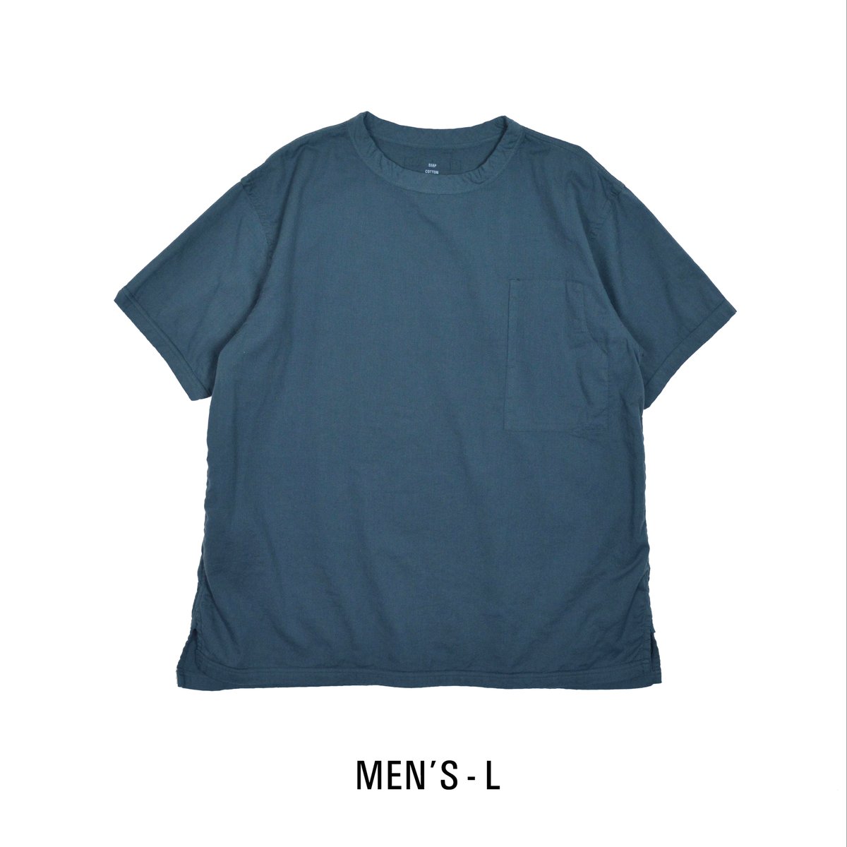 GAUZE Tシャツ Lサイズ ブラック SEEP Gauze Men's Short Sleeve Pocket T-Shirt |