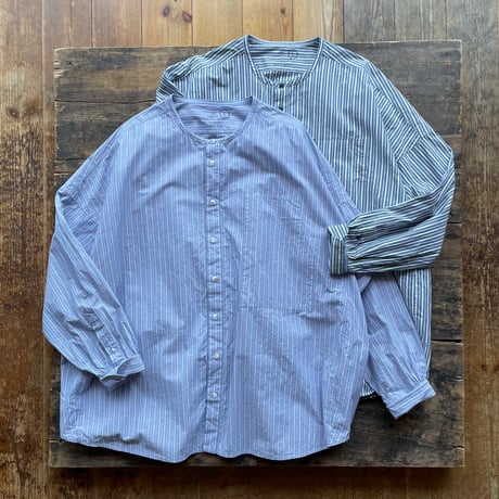 SEEP  Cotton Typewriter “STRIPES” No Collar Sht.
