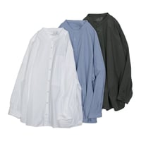 SEEP  Cotton Typewriter Dolman Stand Collar Sht.