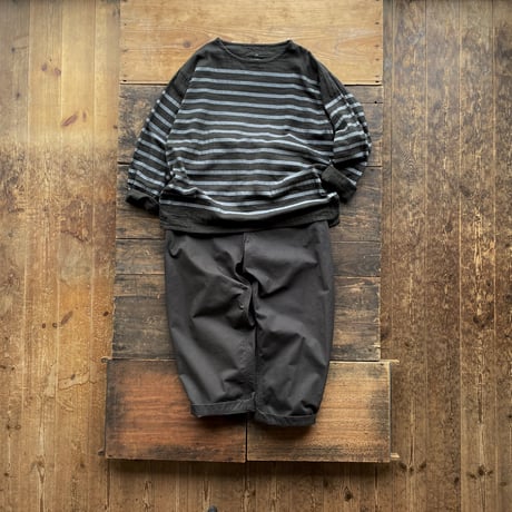 SEEP  Gauze Border BIG – BoatNeck Sht. Piece Dyed