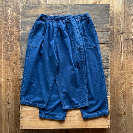homspun  10oz デニム ギャザーパンツ