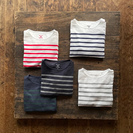SEEP Men's  Gauze Border B-Neck Sht.