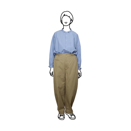 SEEP  Cotton Typewriter Dolman Little Collar Sht.