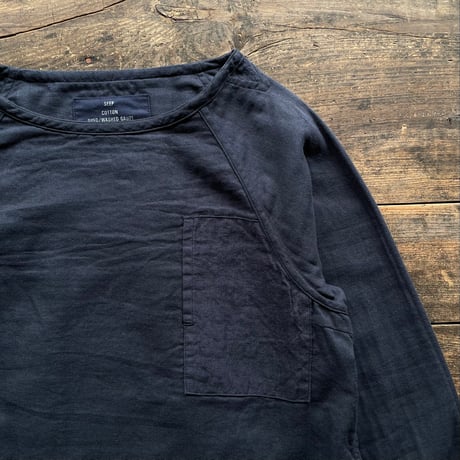 SEEP Lady's Gauze Raglan Long Sleeve B-Neck Sht.