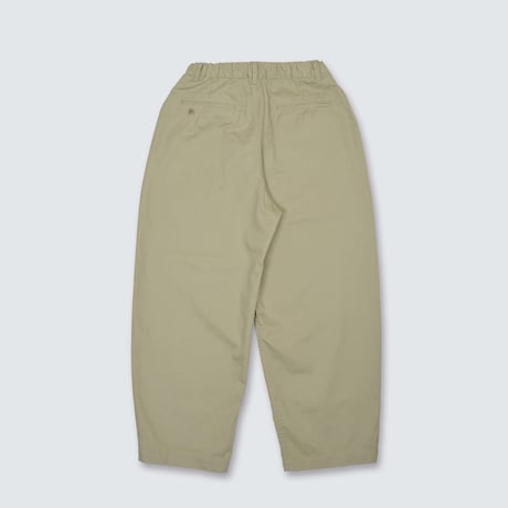 SEEP Cotton Twill Side-tuck Baggy Pants