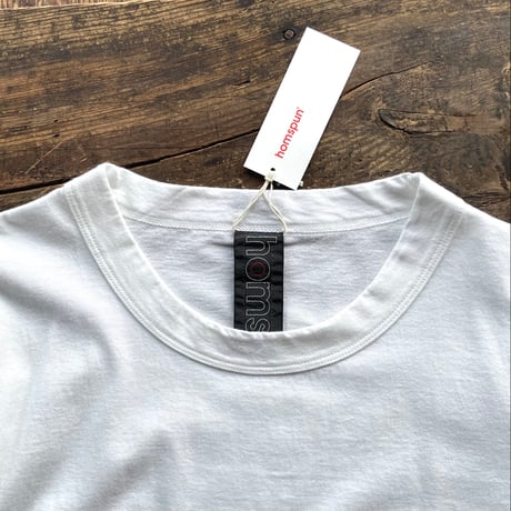 homspun 30/1 天竺 七分袖 Tシャツ