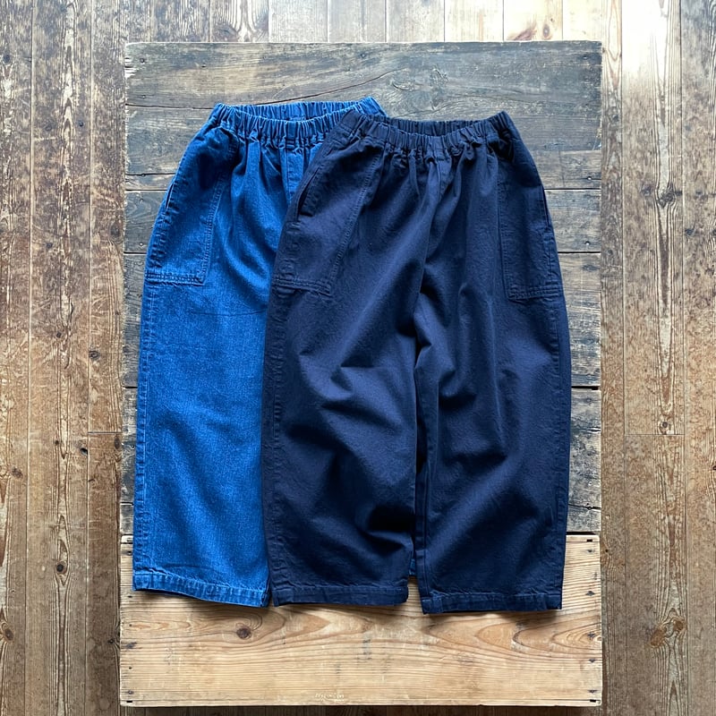 homspun 10oz デニム ギャザーパンツ | SEEP STORE