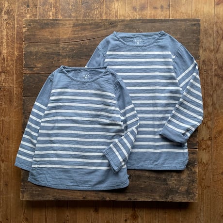 SEEP Men's  Gauze Border B-Neck Sht. Piece Dyed