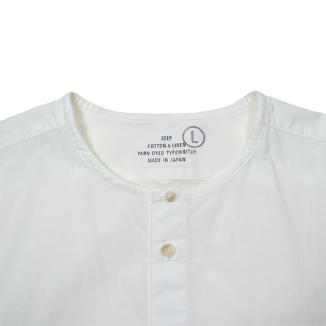SEEP Cotton&Linen Dungaree Dolman No Collar Sht.