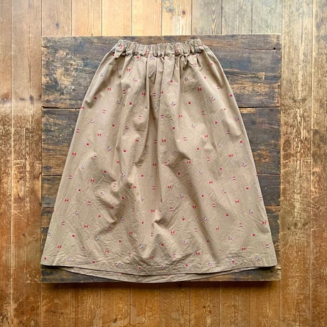 homspun カットジャガード バックギャザースカート
