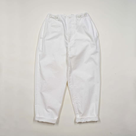 SEEP Cotton Twill Side-tuck Trousers