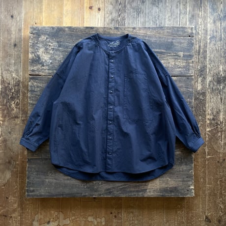 SEEP Cotton&Linen Dungaree Dolman No Collar Sht.
