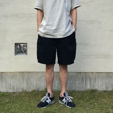 SEEP Cotton Twill Side-tuck Short Pants