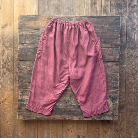 homspun リネンバイオ八分丈パンツ