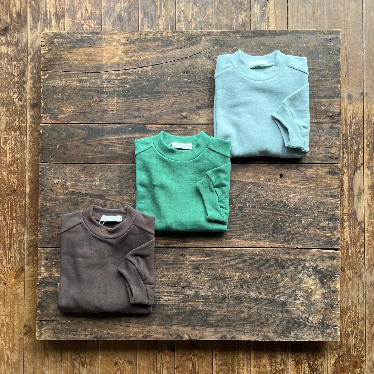 homspun コットン100% 裏毛スウェット homspun コットン100% 裏毛