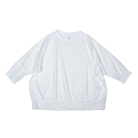 SEEP Gauze Cocoon 3/4Sleeve Crew Neck Sht.