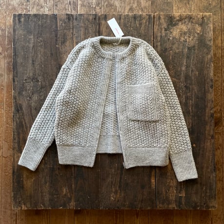 homspun シェットランド ZIP カーディガン