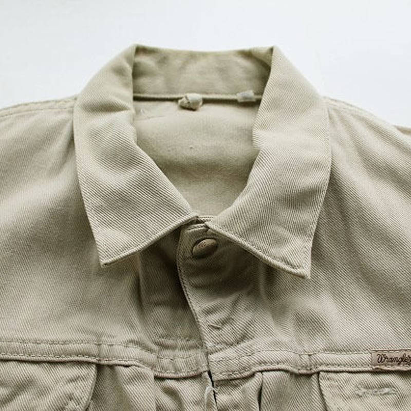 60's Wrangler 77MJZ (42) ラングラー 生成りデニムジャケット 60's Wrangler 77MJZ (42) ラングラー 生成りデニムジャケット