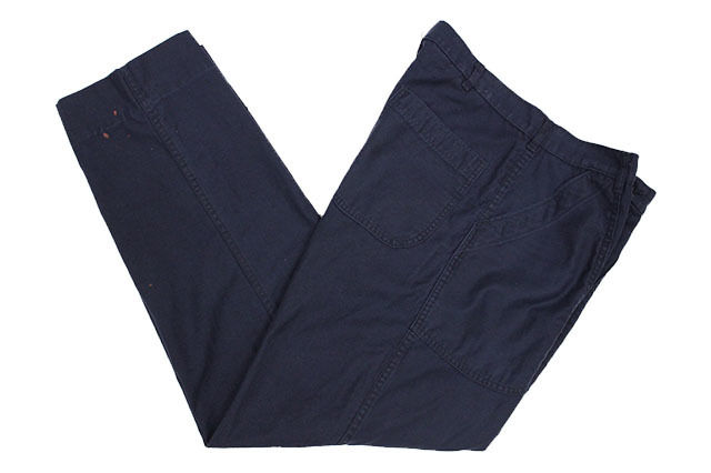 1971 U.S.NAVY TROUSERS,UTILITY,DARK BLUE (33R)