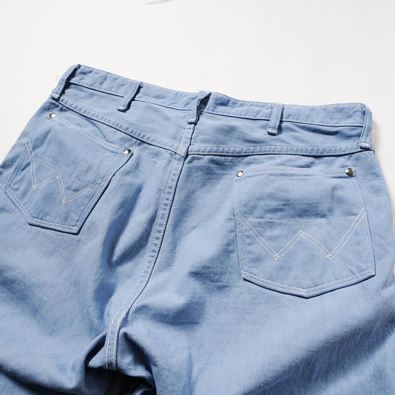 iro アメリカヴィンテージ 淡いサックスブルーのパンツ iro様専用 アメリカヴィンテージ 淡いサックスブルーのパンツ