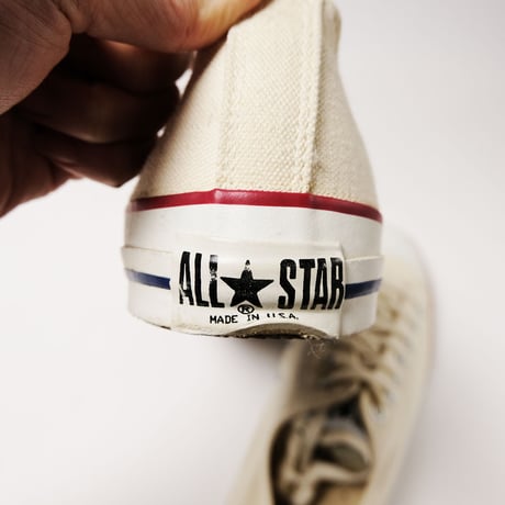 NOS 90’s CONVERSE ALL STAR LOW UNBLEACHED WHITE (11 1/2) デッドストック コンバース  オールスター ロー アンブリーチド ホワイト アメリカ製