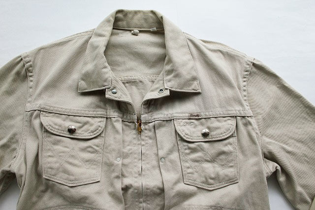 60's Wrangler 77MJZ (42) ラングラー 生成りデニムジャケット 60's Wrangler 77MJZ (42) ラングラー 生成りデニムジャケット