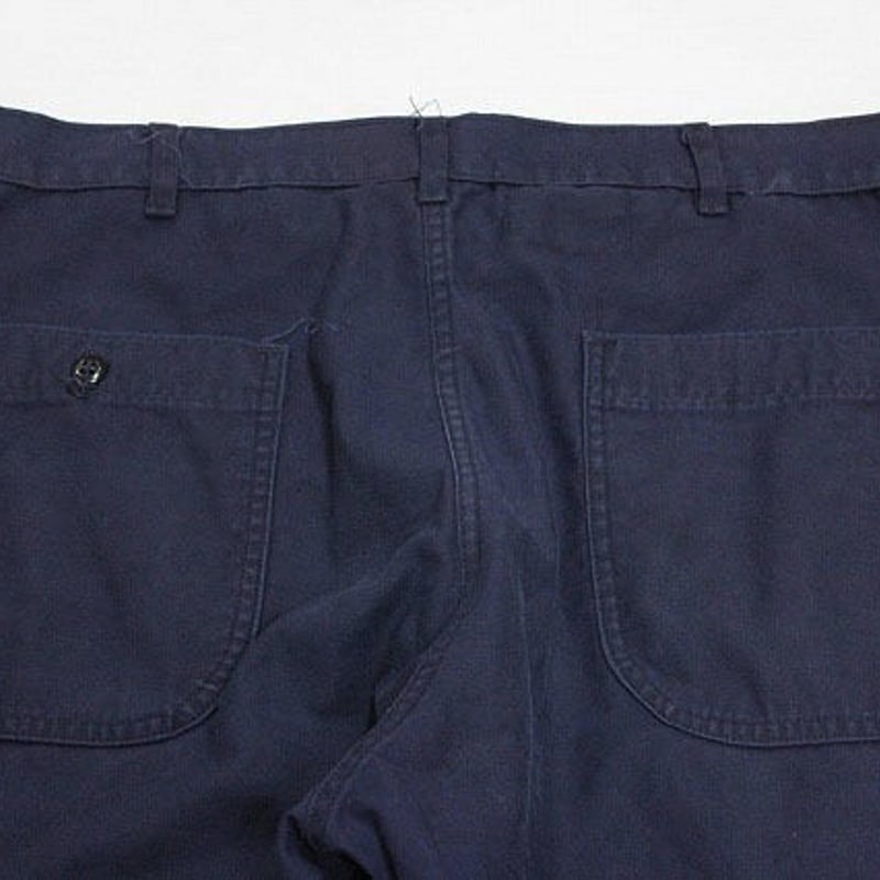 1971 U.S.NAVY TROUSERS,UTILITY,DARK BLUE (33R)