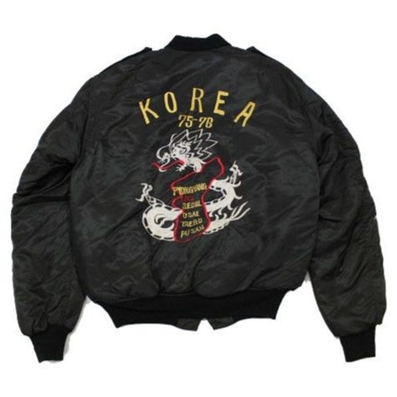 70's KO'S MA-1 Style KOREA SOUVENIR JACKET (40)...