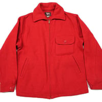 50's〜 WOOLRICH Wool sport Jacket Red (38) ウールリッチ ウール スポーツジャケット 赤