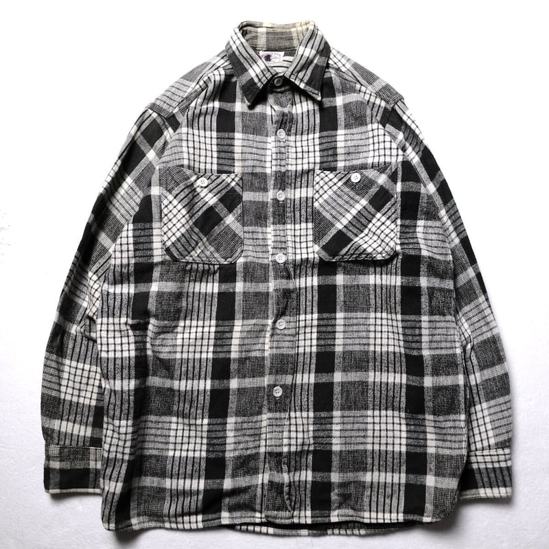 50〜60s Winter King Flannel shirt マチ付き 皿