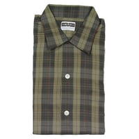 NOS 60’s THE MAY CO  PLAID COTTON SHIRTS (M) デッドストック ループカラー  チェック コットンシャツ