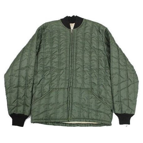 NOS 60's Unknow Quilted Liner Jacket (S) デッドストック ナイロン キルティング ライナー ジャケット