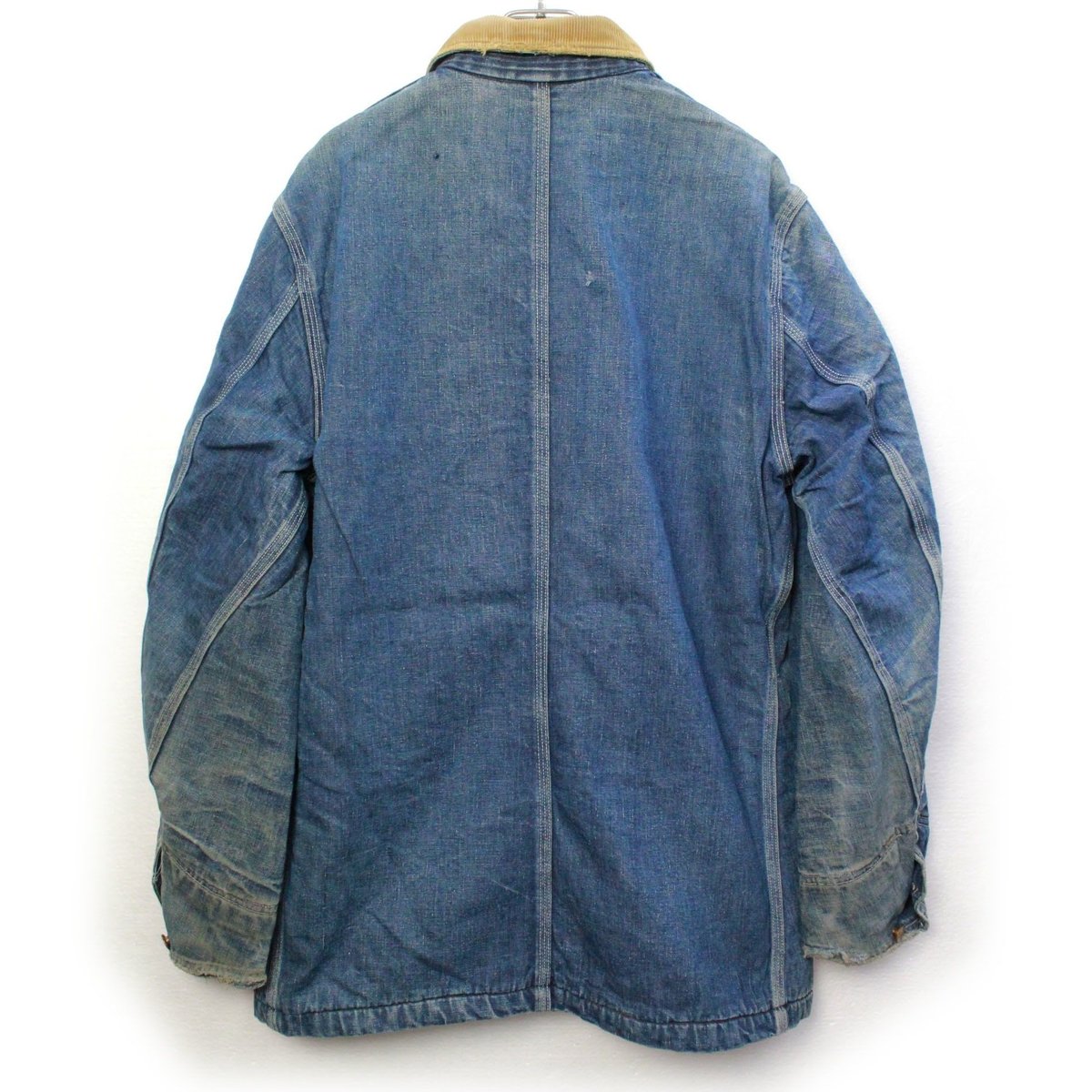 珍品 Lee 襟コーデュロイ ブランケット デニム カバーオール ジャケット 珍品 Lee 襟コーデュロイ ブランケット デニム カバーオール