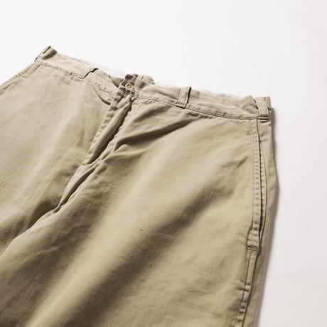 50's DAYTON RR BRAND Work Chino Shorts With Buckle Buck  (about 34) ワーク チノショーツ シンチバック