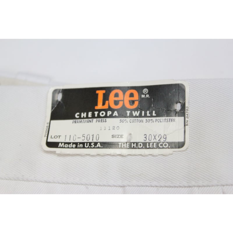 NOS 70's Lee CHETOPA TWILL Work Pants White (30...