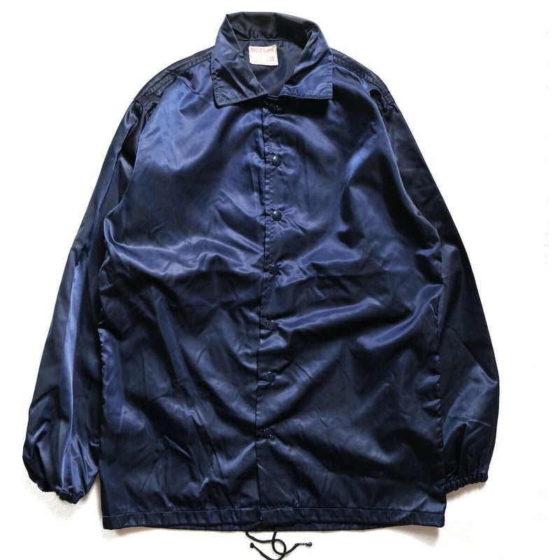 60's Wilson Nylon Satin Coach Jacket Navy (38)...