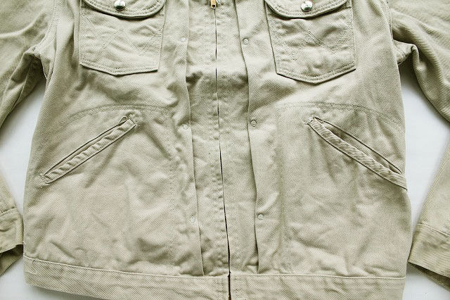 60's Wrangler 77MJZ (42) ラングラー 生成りデニムジャケット 60's Wrangler 77MJZ (42) ラングラー 生成りデニムジャケット