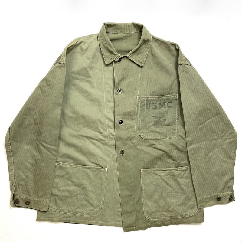 40's WWⅡ USMC P-41 HBT Jacket (about 44) ヘリンボーン 40's WWⅡ USMC P-41 HBT Jacket (about 44) ヘリンボーン