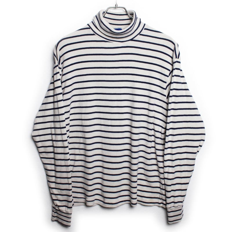 80 s duofold Straiped Turtle Neck L S T Shirts