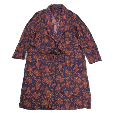 NOS 60's Unknow Paisley Pattern Gown (L) デッドストック ペイズリー コットンガウン