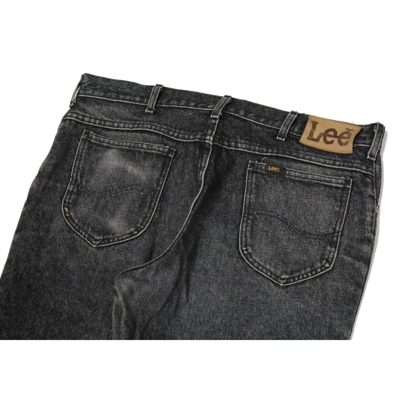 Lee リー 209-0109 先染めブラック　ゴールデンサイズユニオンチケット 80's Lee 209-0109 Black Denim Pants (36×30) リー
