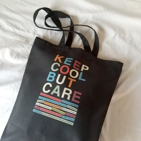 DONATION（寄付6,000円）→KEEP COOL BUT CAREトートバッグ（ブラック）