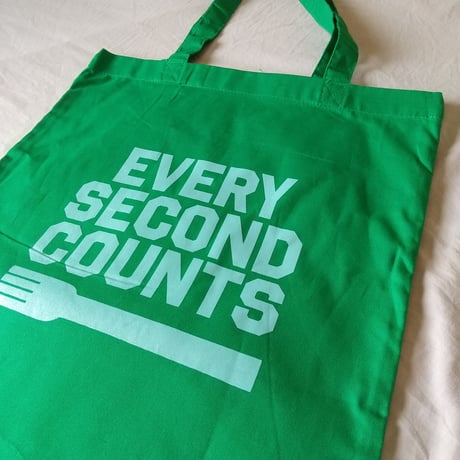 DONATION（寄付5,500円）→EVERY SECOND COUNTSトートバッグ（ケリーグリーン）